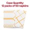 Durable White with Gold Diamond Paper Dinner Napkins (600 Napkins)